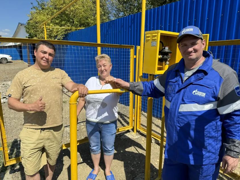 В селе Большая Черниговка газифицирован дом  заслуженного медицинского работника 
