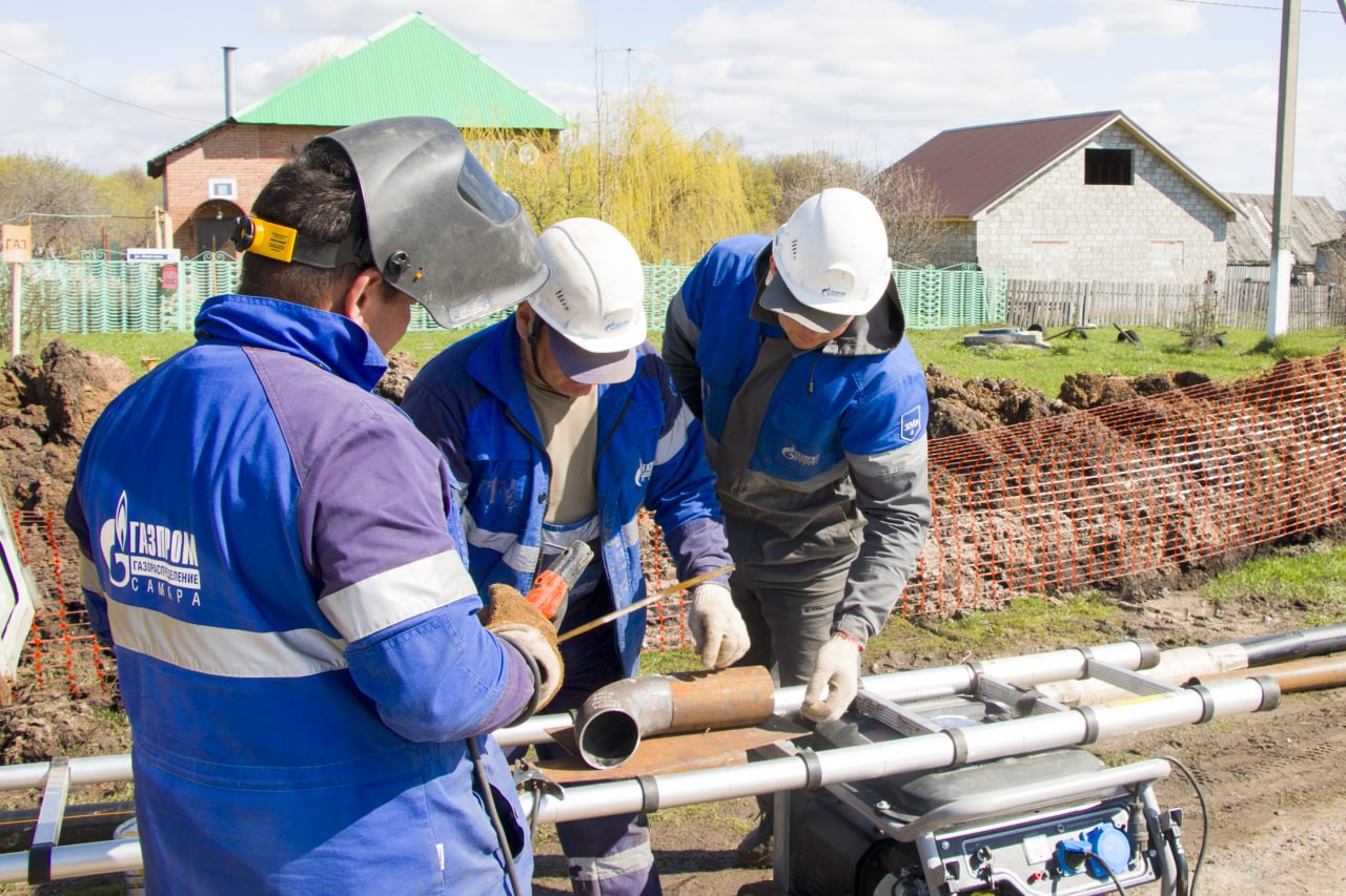 В селе Сосновый Солонец Самарской области построены распределительные газопроводы